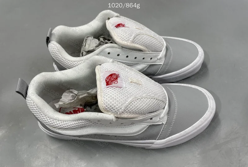 vans knu skool white grey 3