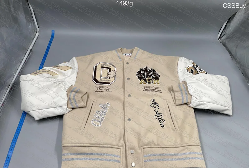varsity jacket off white x milan