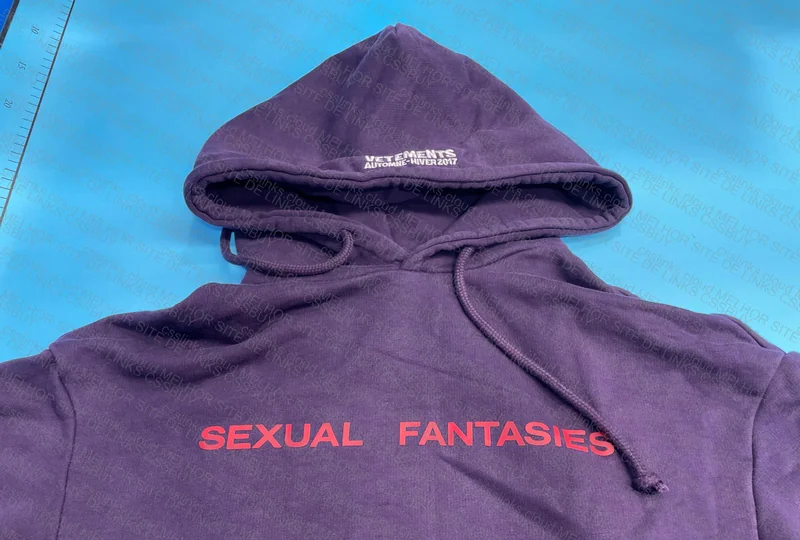 Vetements FW17 Sexual Fantasies Hoodie Pullover 8