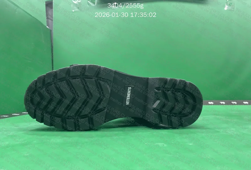 Vetements FW19 Buckled Leather Boots Black 5
