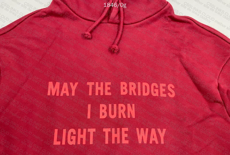 VETEMENTS MAY THE BRIDGES I BURN LIGHT THE WAY HOODIE 4