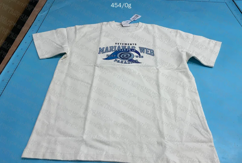 Vetements White Marianas Web T-shirt