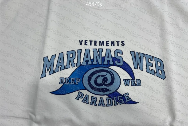 Vetements White Marianas Web T-shirt 2