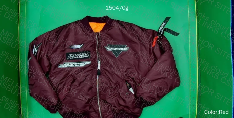 VETEMENTS X ALPHA INDUSTRIES RED BOMBER JACKET FW22