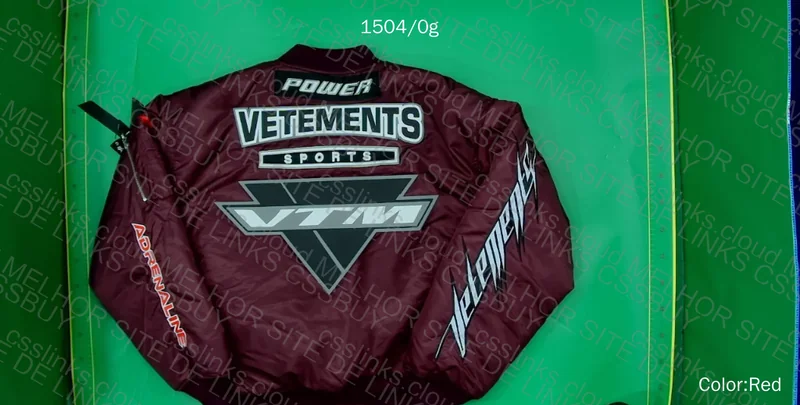 VETEMENTS X ALPHA INDUSTRIES RED BOMBER JACKET FW22 2