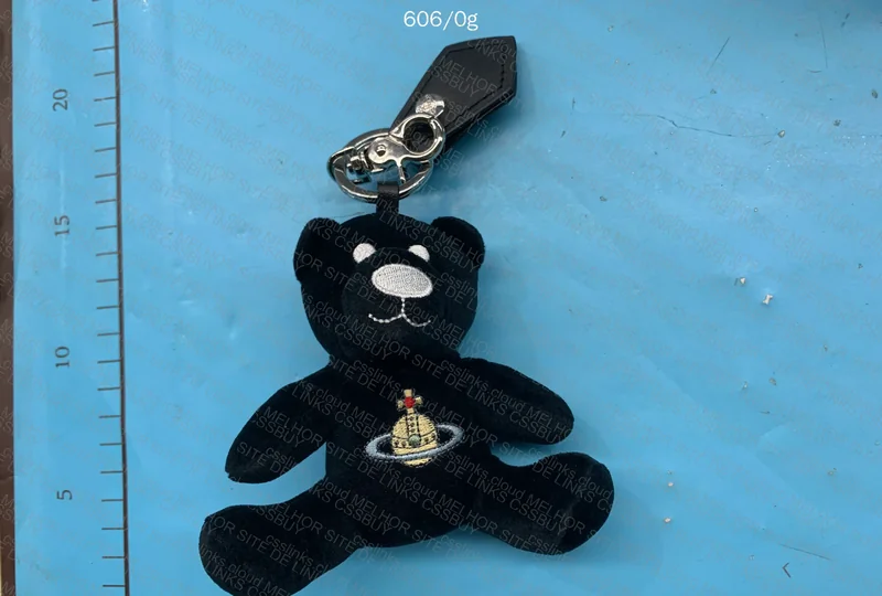 Vivienne Westwood Black Teddy Keychain 2