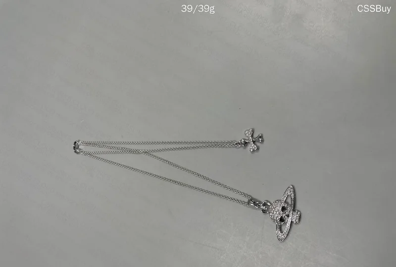 Vivienne Westwood Necklace Double Chain Skull 2