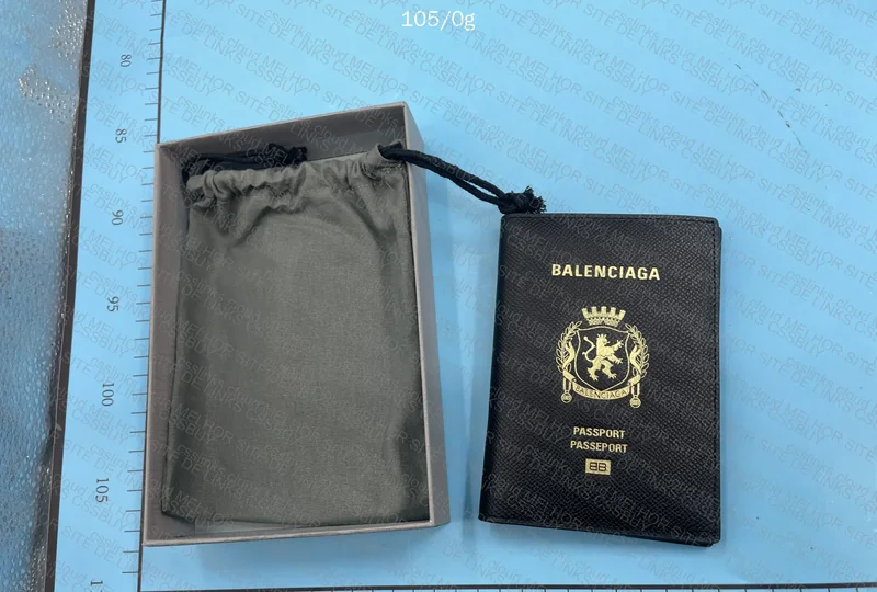 Balenciaga Leather Passport Wallet