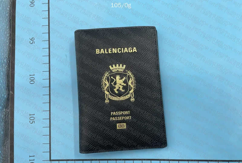Balenciaga Leather Passport Wallet 2