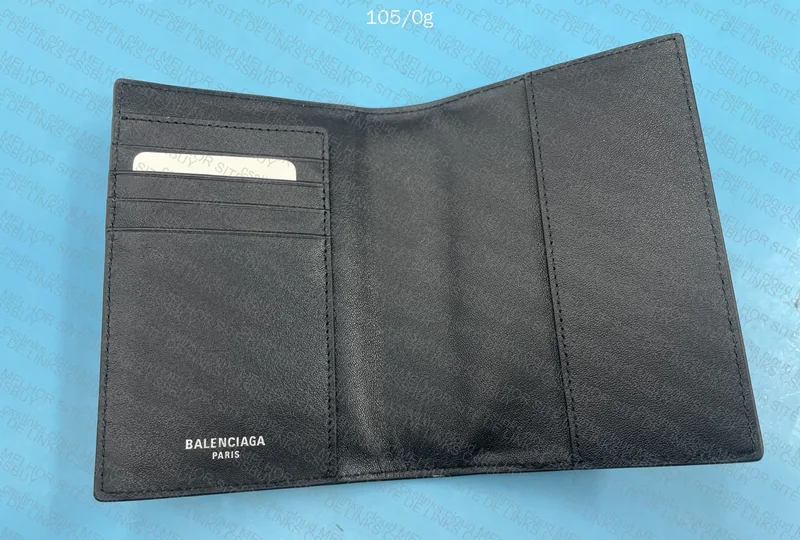 Balenciaga Leather Passport Wallet 4