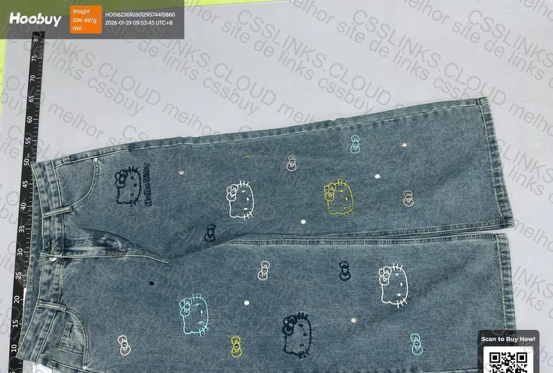 Wide leg jeans Hello Kitty 3