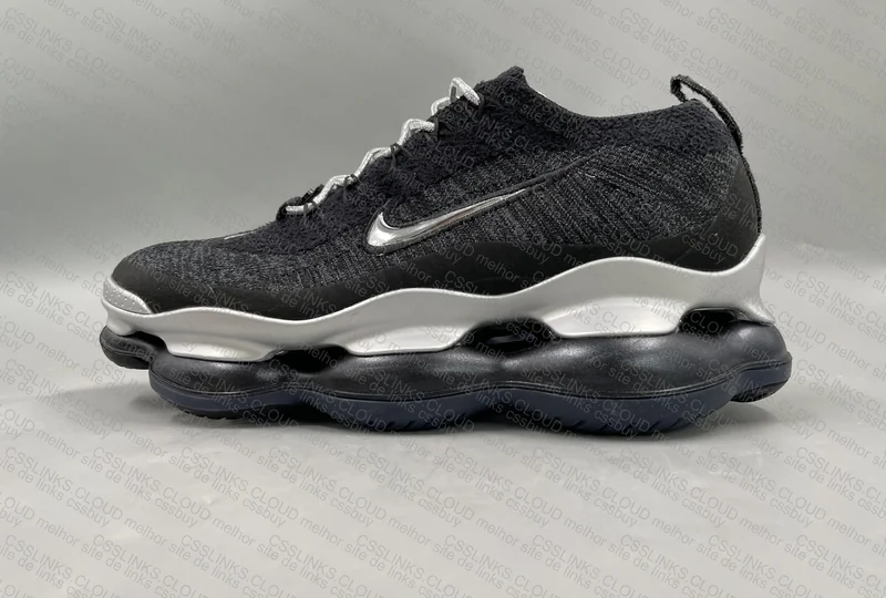 Wmns Air Max Scorpion Flyknit 'Black Metallic Silver' 5