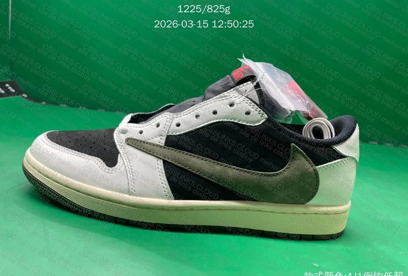 XH SALE - Travis Scott Air Jordan 1 Olive Green 10