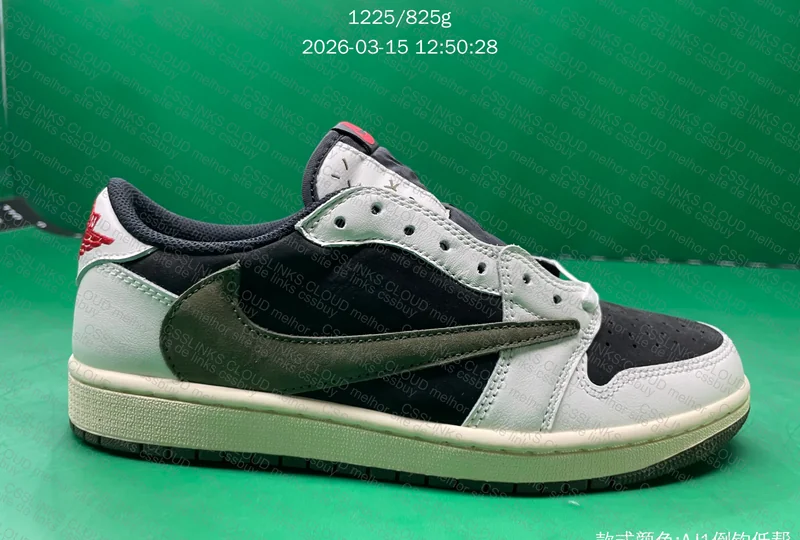XH SALE - Travis Scott Air Jordan 1 Olive Green 3