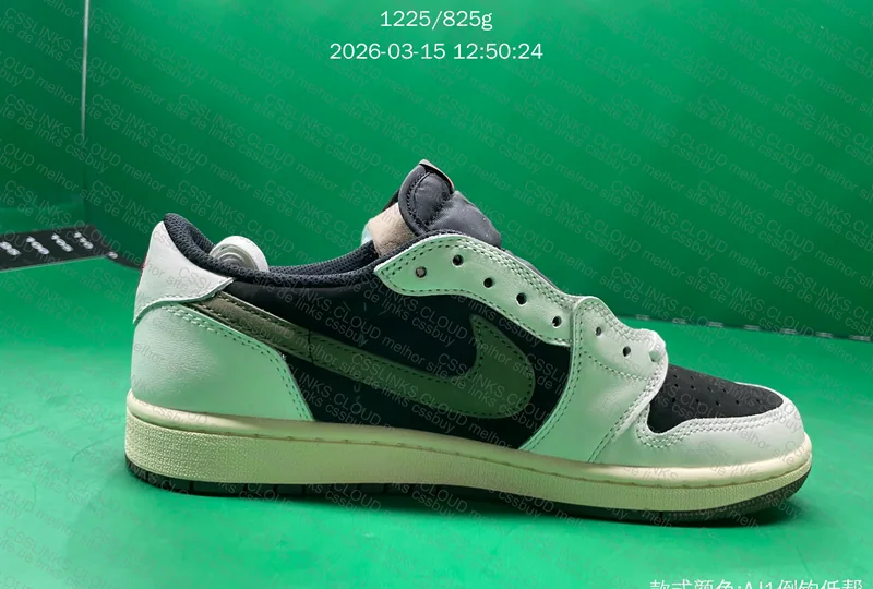 XH SALE - Travis Scott Air Jordan 1 Olive Green 6