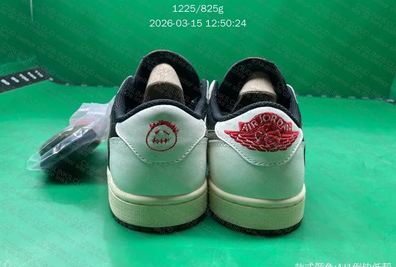 XH SALE - Travis Scott Air Jordan 1 Olive Green 7