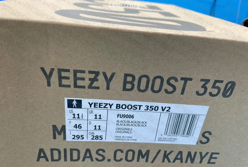 Yeezy 350 V2 Black Non-Reflective 8