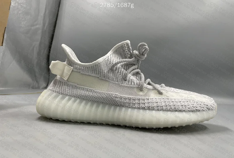 Yeezy 350 V2 Bone and Static Reflective 4