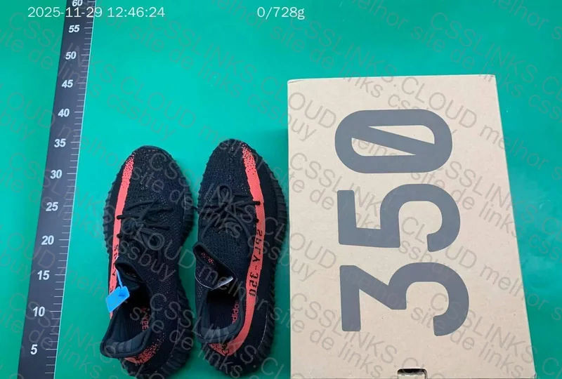 Yeezy 350V2 Core Black Red 10