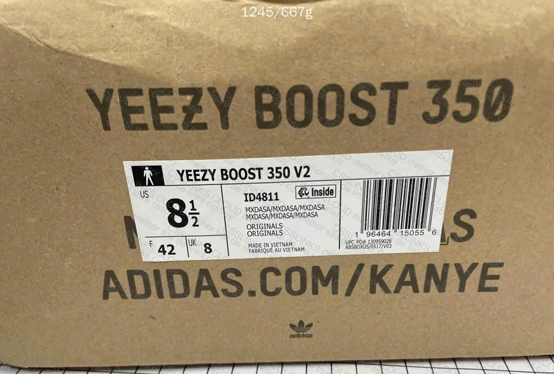 Yeezy 350v2 Dark Salt 9