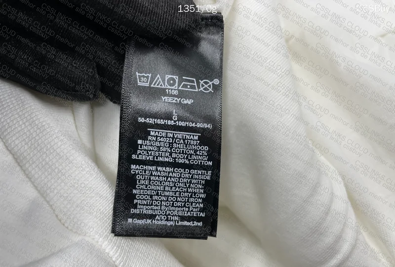 Yeezy GAP Balenciaga Hoodie White 5