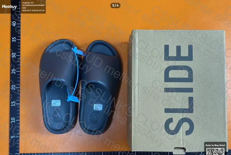 Yeezy slide dark gray 3