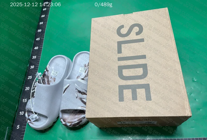 Yeezy Slide Oil White Gray ---PAI--- 7