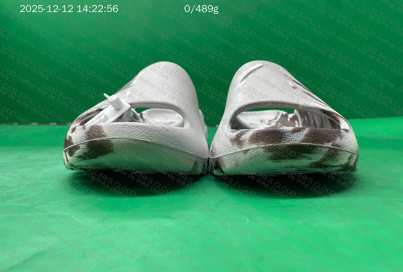Yeezy Slide Oil White Gray ---PAI--- 8