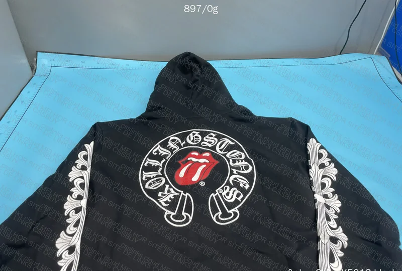 Zip Up Chrome Hearts Rolling Stones 8