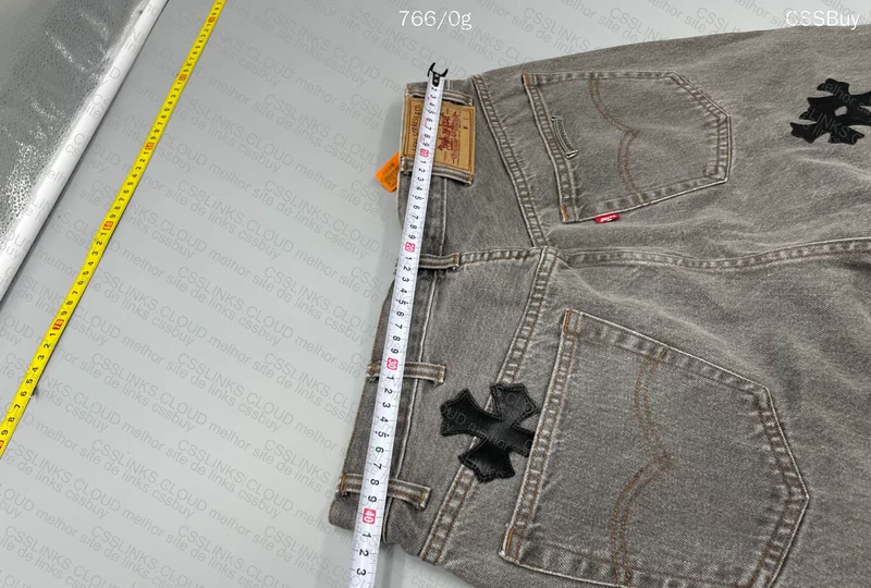 ZOK JEANS Levi's 505 X CHROME HEARTS 7