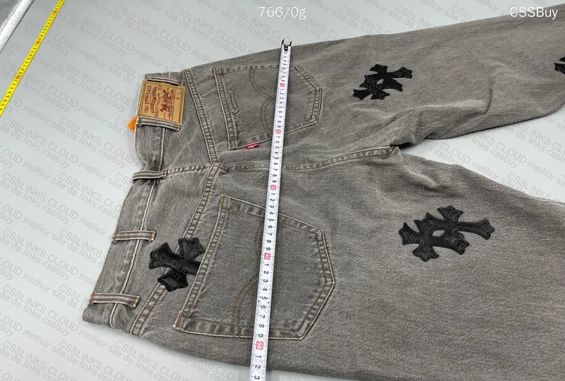 ZOK JEANS Levi's 505 X CHROME HEARTS 8