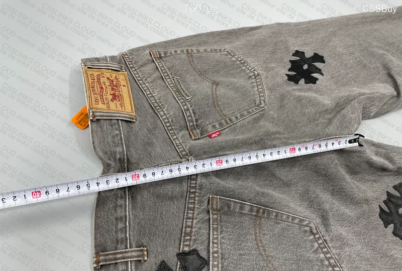 ZOK JEANS Levi's 505 X CHROME HEARTS 9